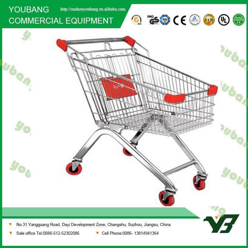 European Style Supermarket Shopping Trolley with Babyseat 