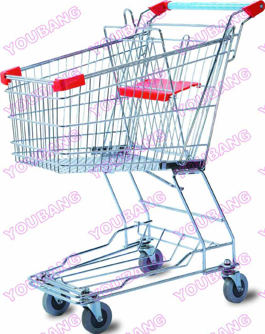Asian Style Supermarket Shopping Trolley