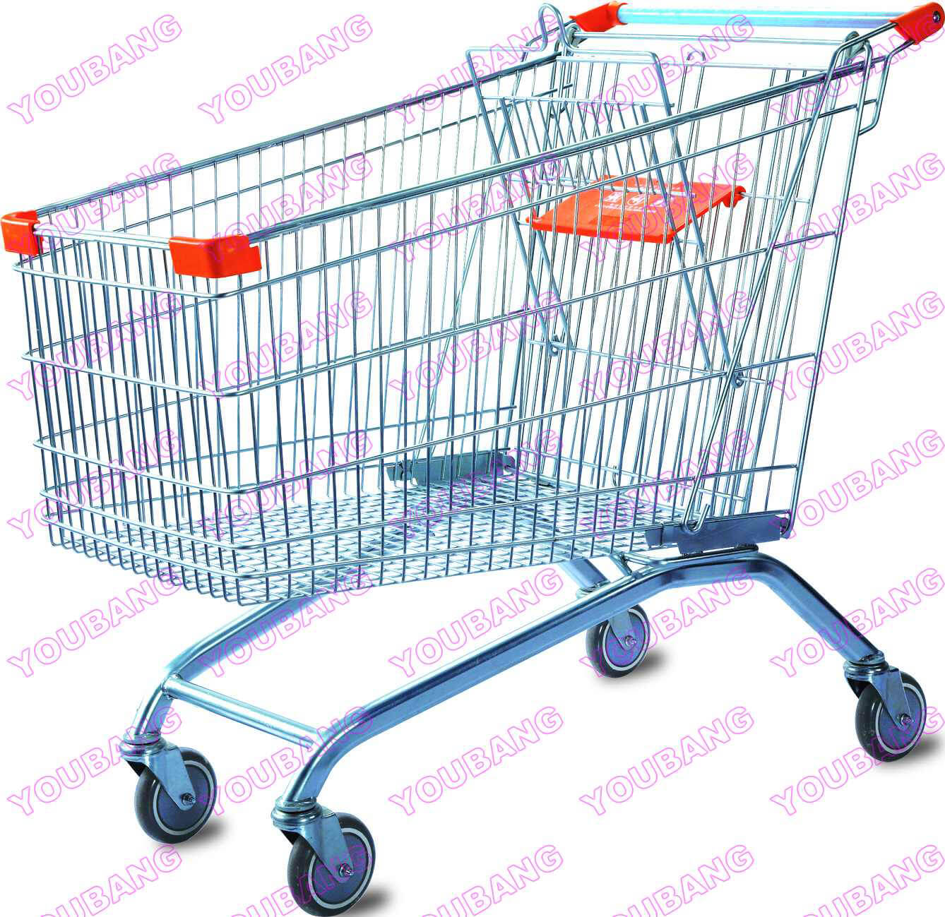 Easy-moving Supermarket Shopping trolley 
