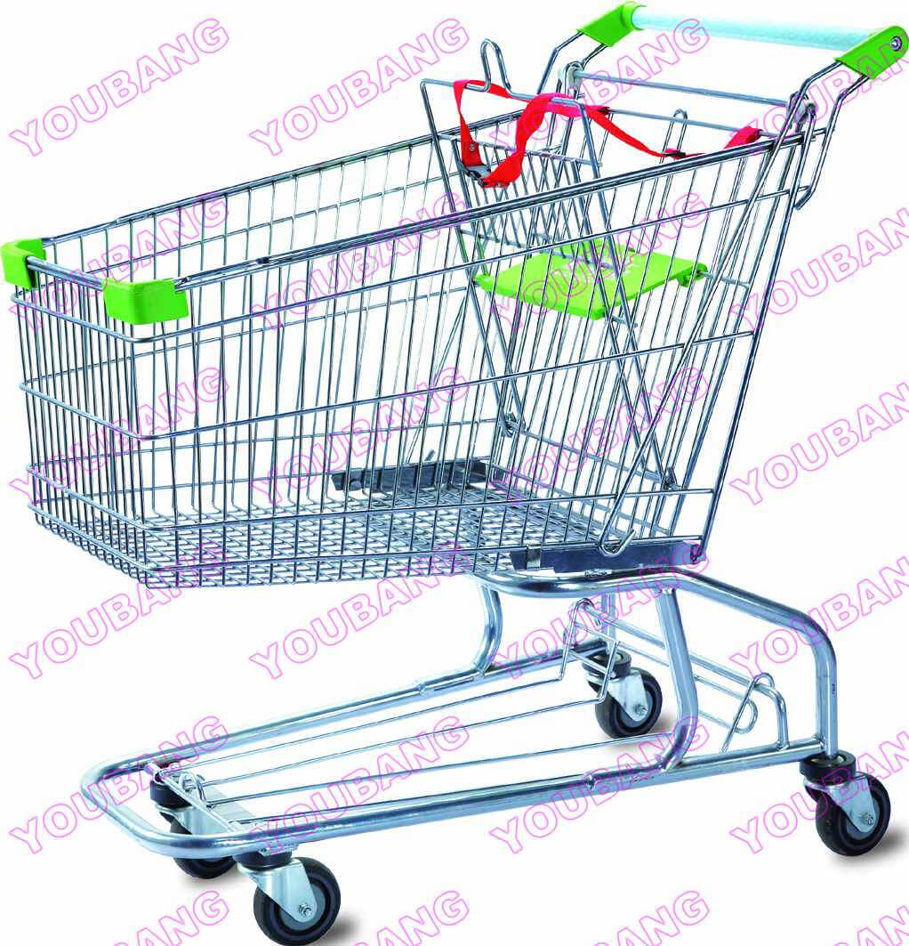 Shopping Trolley with Safety Belt in American Style