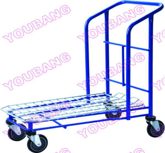 Powder Coated Flat Trolley with 5 inch Castors